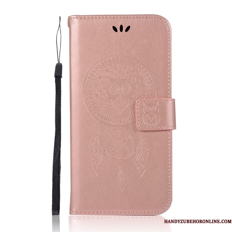 Hoesje Redmi Note 6 Pro Leer Roodtelefoon, Hoes Redmi Note 6 Pro Bescherming Goud