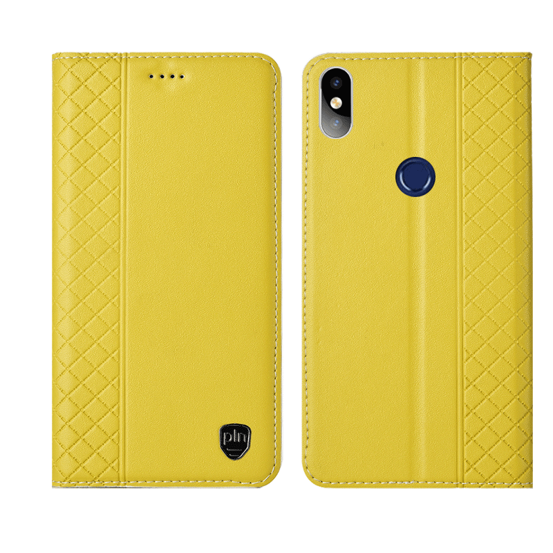 Hoesje Redmi Note 6 Pro Leer Telefoon Mini, Hoes Redmi Note 6 Pro Zacht Anti-fall Rood