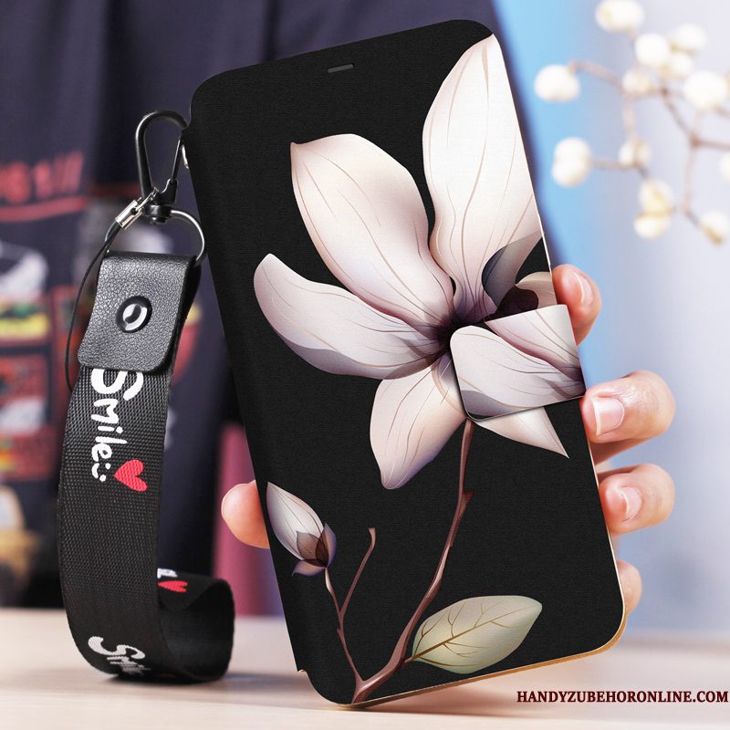 Hoesje Redmi Note 6 Pro Zacht Zwart Anti-fall, Hoes Redmi Note 6 Pro Leer Minitelefoon