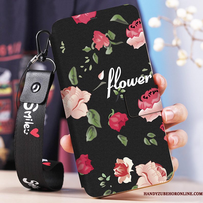 Hoesje Redmi Note 6 Pro Zacht Zwart Anti-fall, Hoes Redmi Note 6 Pro Leer Minitelefoon