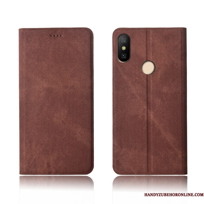 Hoesje Redmi Note 6 Pro Zakken Telefoon Denim, Hoes Redmi Note 6 Pro Zacht Anti-fall Nieuw