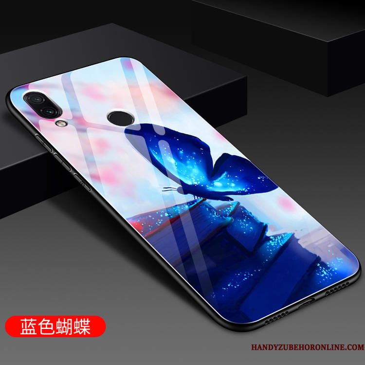 Hoesje Redmi Note 7 Bescherming Rood Anti-fall, Hoes Redmi Note 7 Zakken Telefoon Trendy Merk