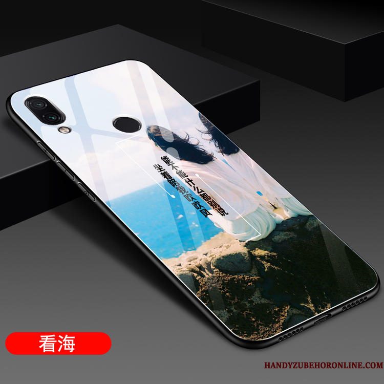 Hoesje Redmi Note 7 Bescherming Rood Anti-fall, Hoes Redmi Note 7 Zakken Telefoon Trendy Merk