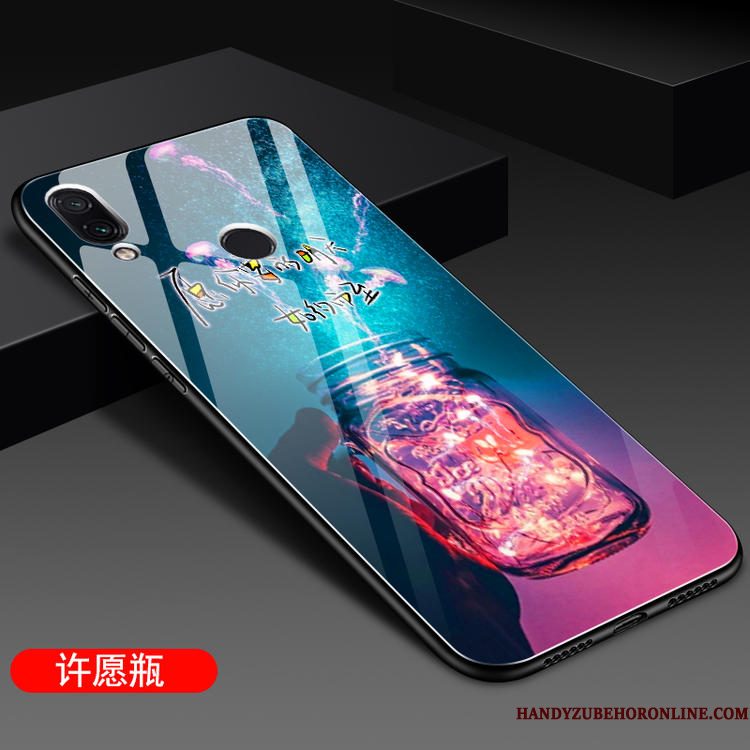 Hoesje Redmi Note 7 Bescherming Rood Anti-fall, Hoes Redmi Note 7 Zakken Telefoon Trendy Merk