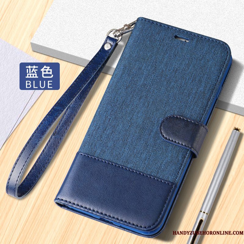 Hoesje Redmi Note 7 Portemonnee Denim Anti-fall, Hoes Redmi Note 7 Folio Eenvoudigetelefoon