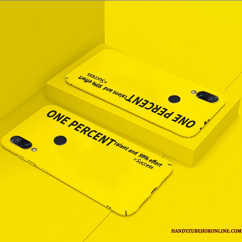 Hoesje Redmi Note 7 Scheppend Hard Eenvoudige, Hoes Redmi Note 7 Roodtelefoon