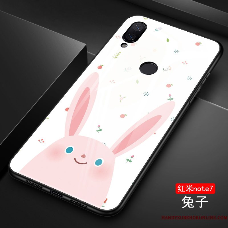 Hoesje Redmi Note 7 Scheppend Telefoon Persoonlijk, Hoes Redmi Note 7 Bescherming Net Red Blauw