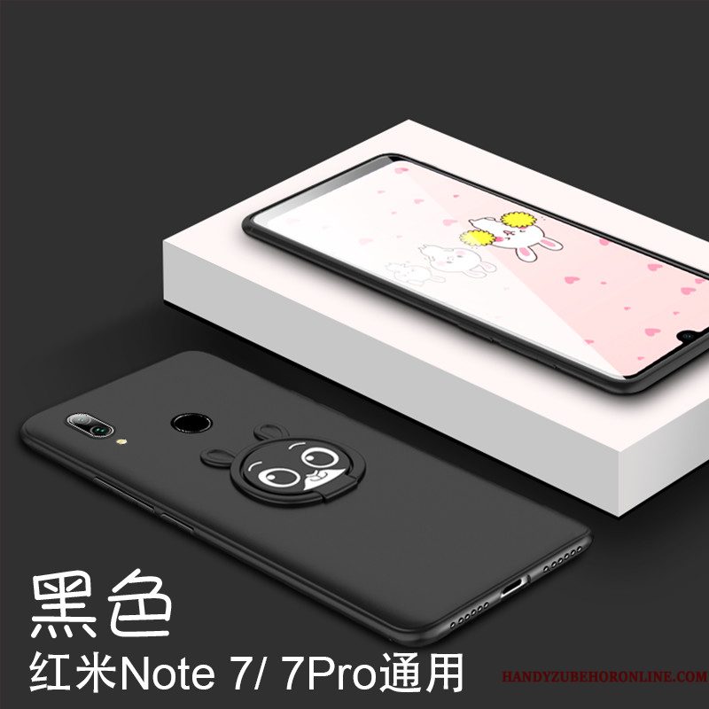 Hoesje Redmi Note 7 Spotprent Net Red Mooie, Hoes Redmi Note 7 Ondersteuning Trendy Merk Konijn