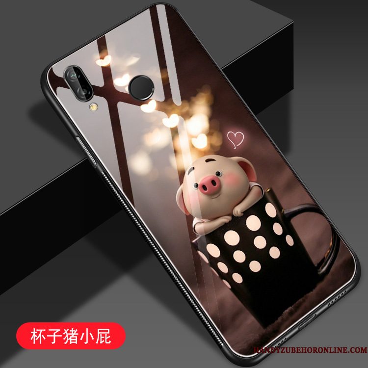 Hoesje Redmi Note 7 Spotprent Rood Mini, Hoes Redmi Note 7 Bescherming Telefoon Glas