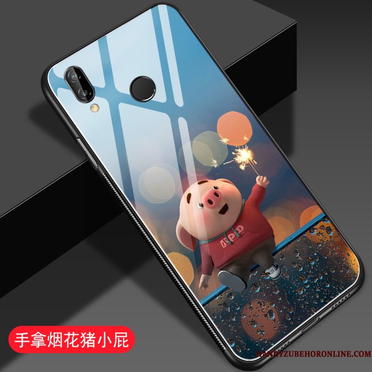 Hoesje Redmi Note 7 Spotprent Rood Mini, Hoes Redmi Note 7 Bescherming Telefoon Glas