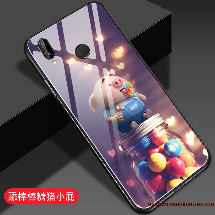 Hoesje Redmi Note 7 Spotprent Rood Mini, Hoes Redmi Note 7 Bescherming Telefoon Glas