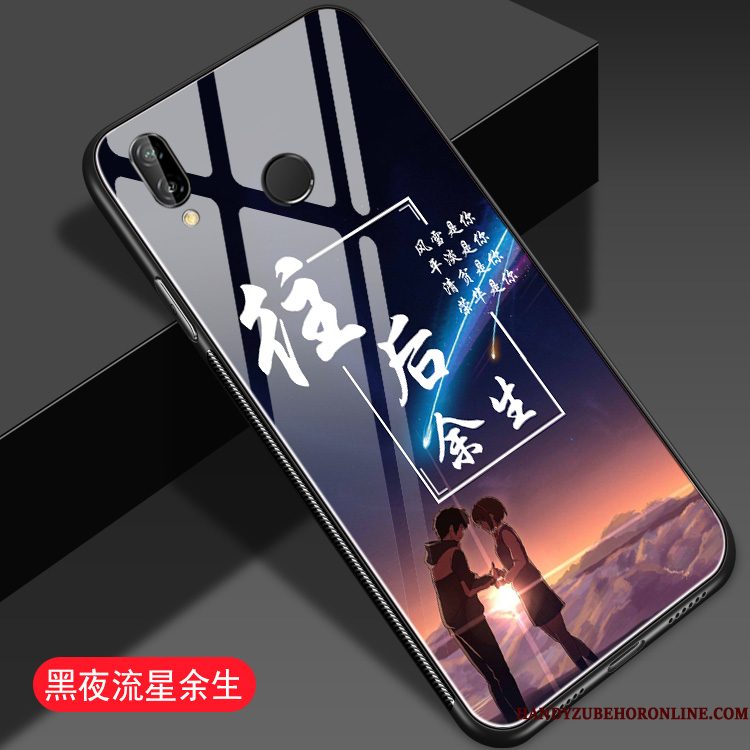 Hoesje Redmi Note 7 Spotprent Rood Mini, Hoes Redmi Note 7 Bescherming Telefoon Glas