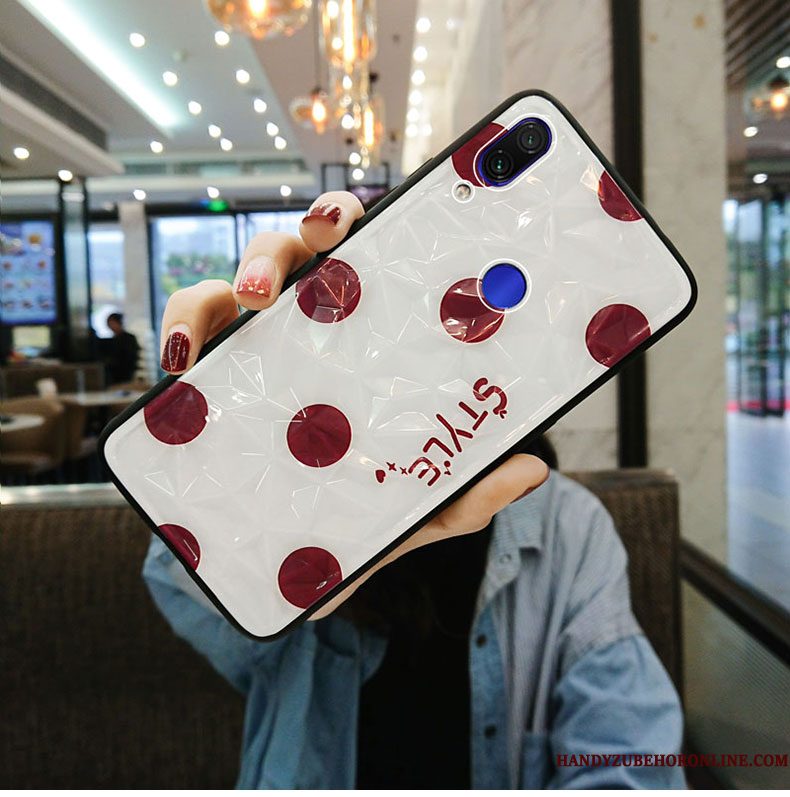 Hoesje Redmi Note 7 Zakken Dun Mini, Hoes Redmi Note 7 Bescherming Rood Hanger