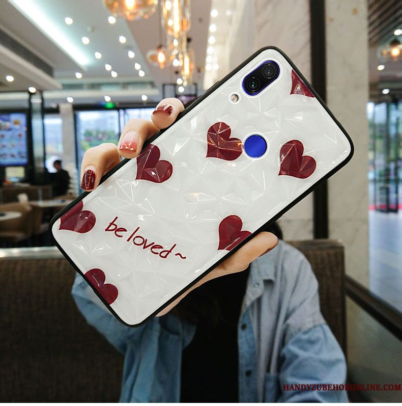 Hoesje Redmi Note 7 Zakken Dun Mini, Hoes Redmi Note 7 Bescherming Rood Hanger