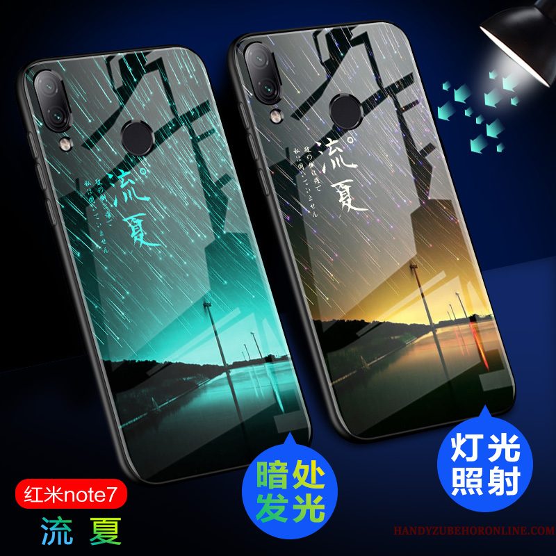 Hoesje Redmi Note 7 Zakken Rood Hoge, Hoes Redmi Note 7 Bescherming Telefoon Anti-fall