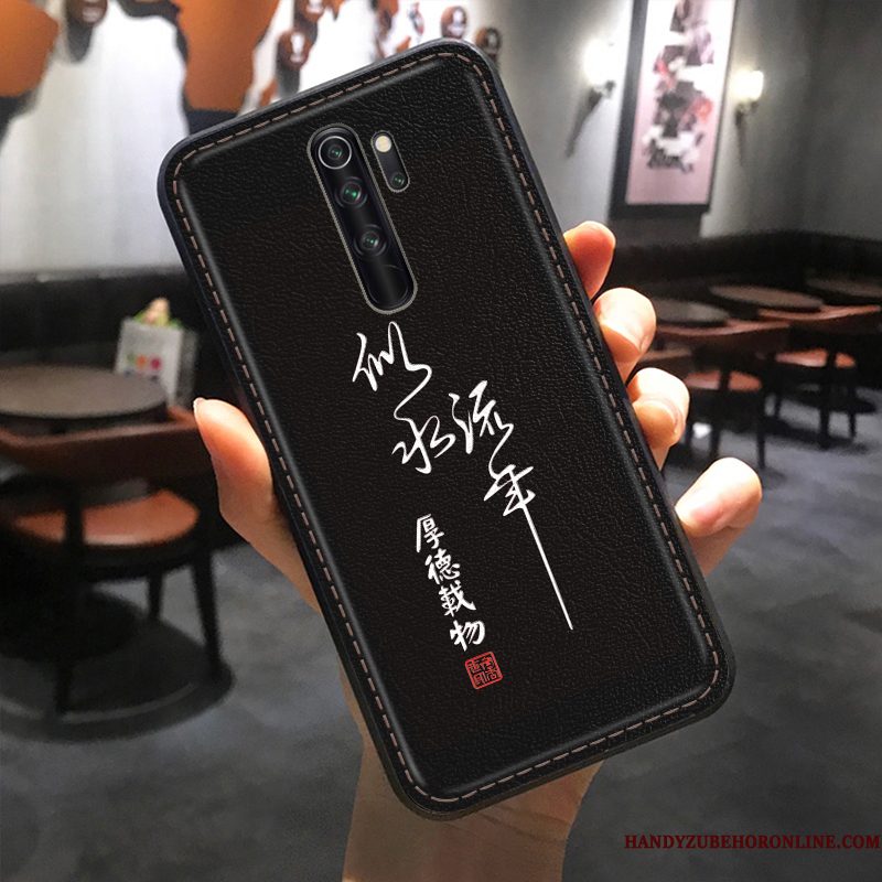 Hoesje Redmi Note 8 Pro Reliëf Trendy Merktelefoon, Hoes Redmi Note 8 Pro Zakken Hart Anti-fall