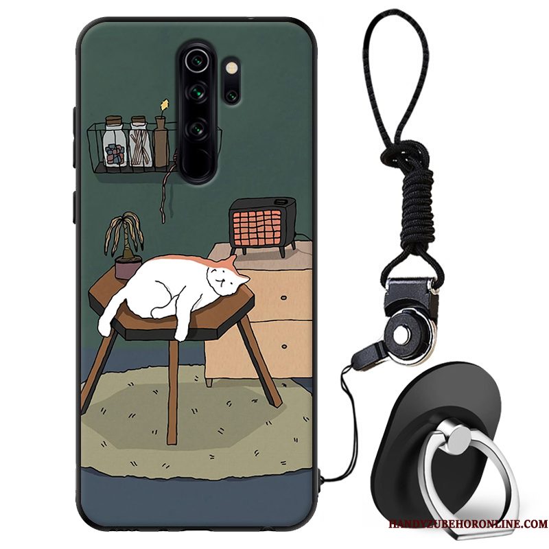 Hoesje Redmi Note 8 Pro Siliconen Minitelefoon, Hoes Redmi Note 8 Pro Bescherming Anti-fall Rood