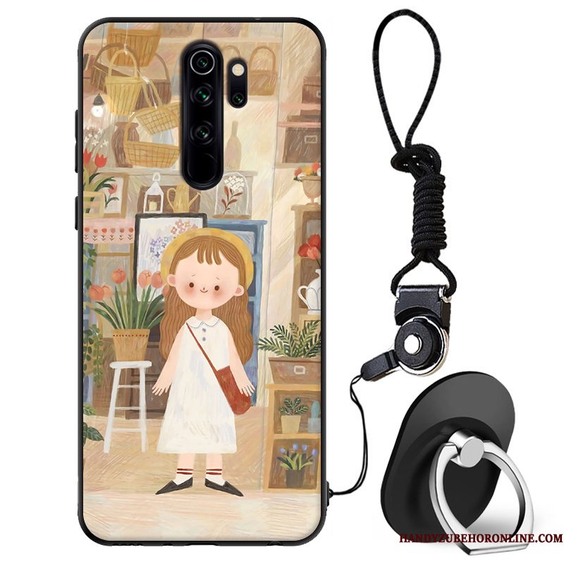 Hoesje Redmi Note 8 Pro Siliconen Minitelefoon, Hoes Redmi Note 8 Pro Bescherming Anti-fall Rood