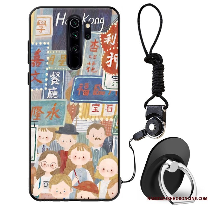 Hoesje Redmi Note 8 Pro Siliconen Minitelefoon, Hoes Redmi Note 8 Pro Bescherming Anti-fall Rood