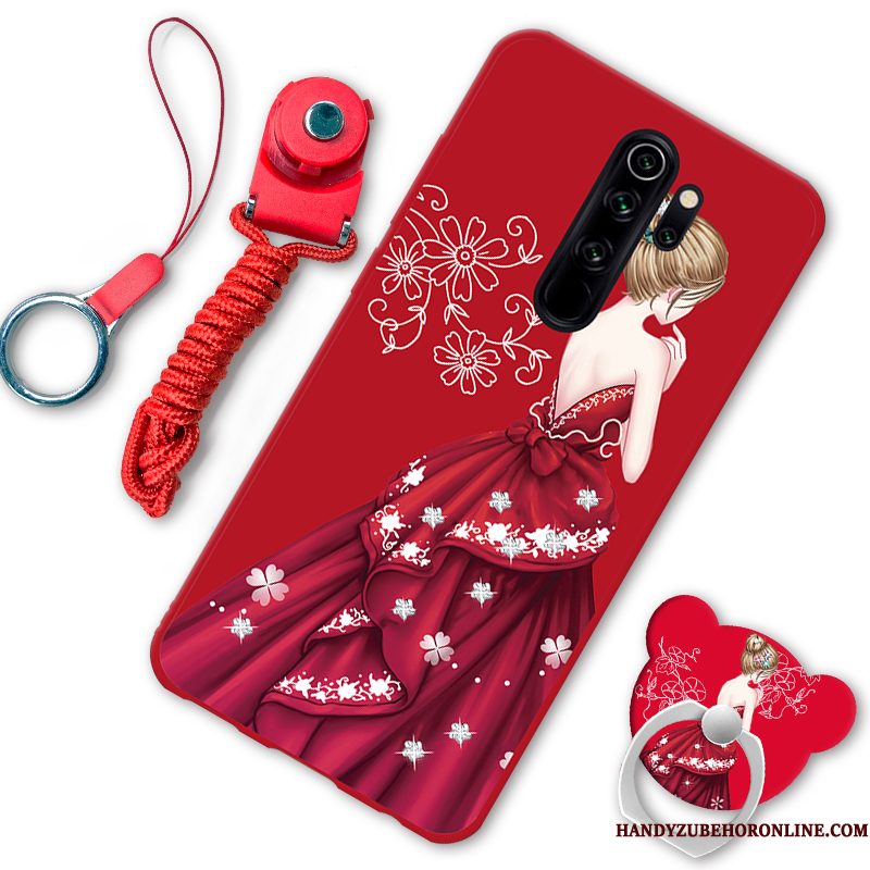 Hoesje Redmi Note 8 Pro Spotprent Lovers Rood, Hoes Redmi Note 8 Pro Ondersteuning Telefoon Anti-fall