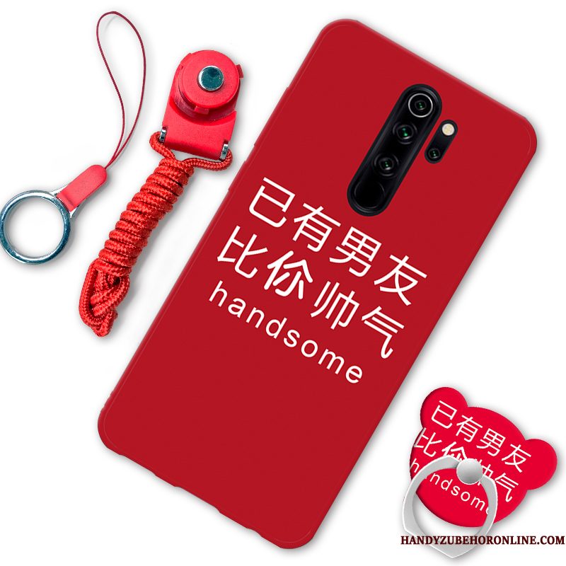 Hoesje Redmi Note 8 Pro Spotprent Lovers Rood, Hoes Redmi Note 8 Pro Ondersteuning Telefoon Anti-fall