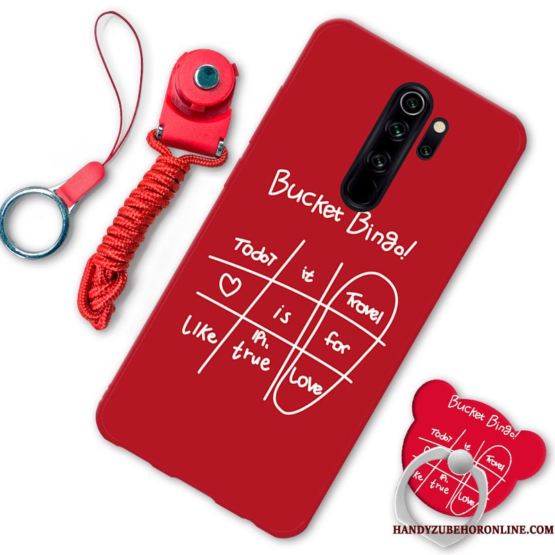 Hoesje Redmi Note 8 Pro Spotprent Lovers Rood, Hoes Redmi Note 8 Pro Ondersteuning Telefoon Anti-fall