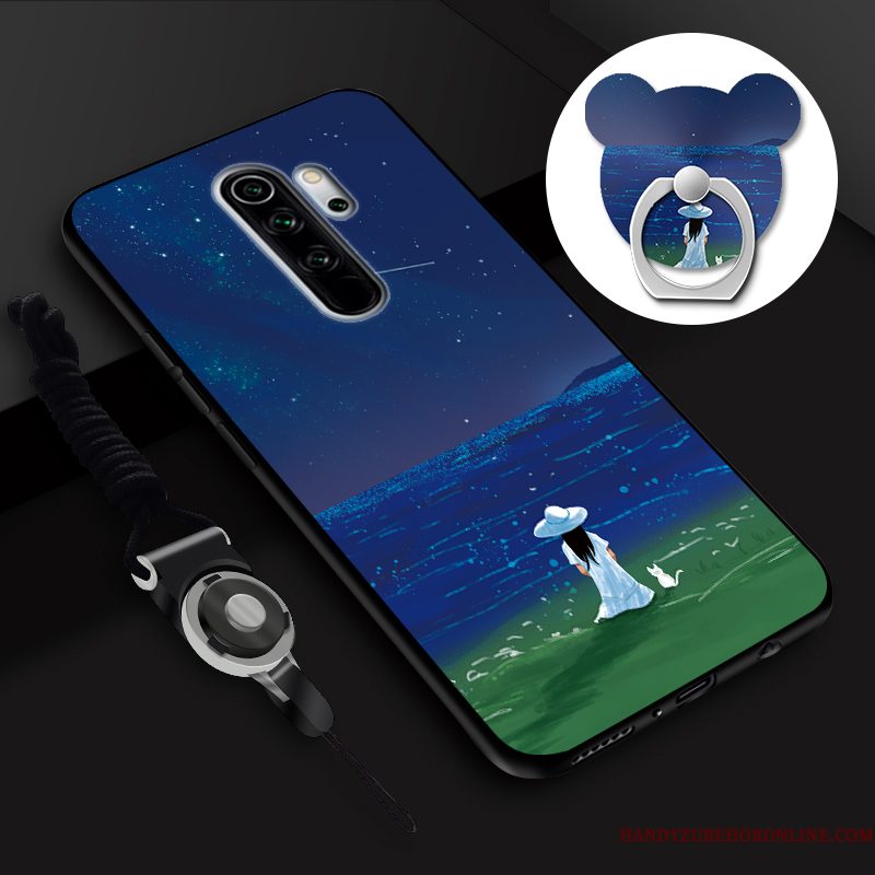 Hoesje Redmi Note 8 Pro Spotprent Telefoon Hanger, Hoes Redmi Note 8 Pro Tempereren Ring