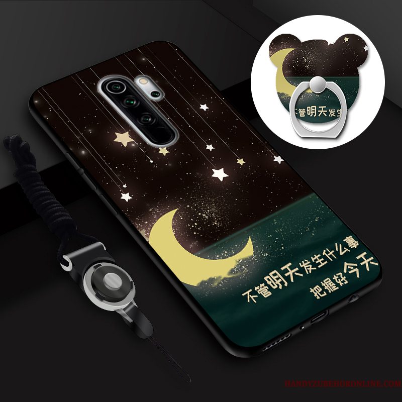 Hoesje Redmi Note 8 Pro Spotprent Telefoon Hanger, Hoes Redmi Note 8 Pro Tempereren Ring