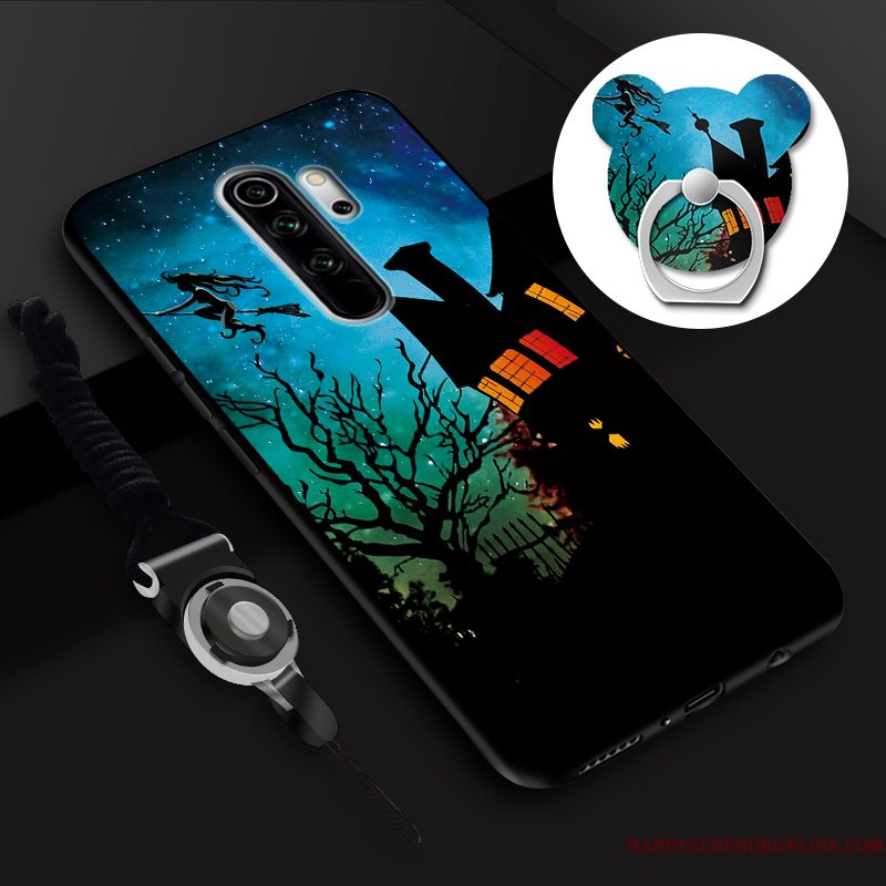 Hoesje Redmi Note 8 Pro Spotprent Telefoon Hanger, Hoes Redmi Note 8 Pro Tempereren Ring