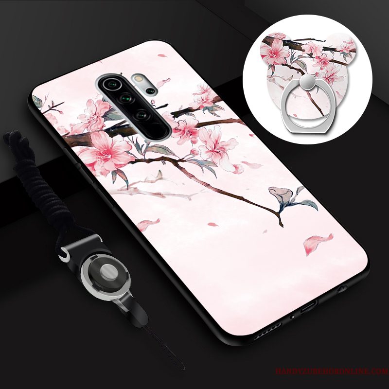 Hoesje Redmi Note 8 Pro Spotprent Telefoon Hanger, Hoes Redmi Note 8 Pro Tempereren Ring