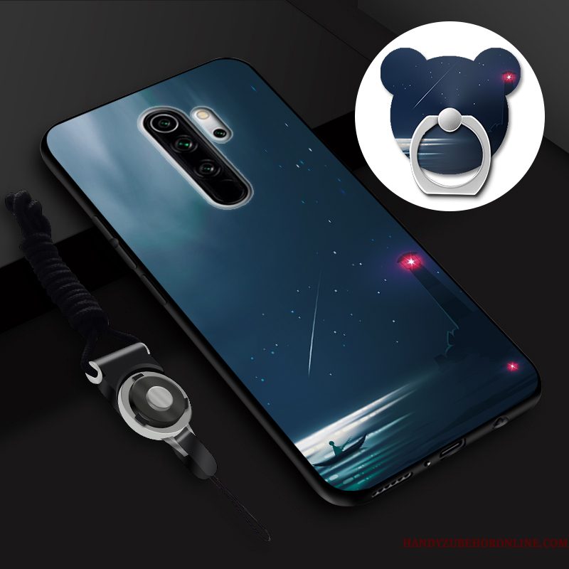 Hoesje Redmi Note 8 Pro Spotprent Telefoon Hanger, Hoes Redmi Note 8 Pro Tempereren Ring