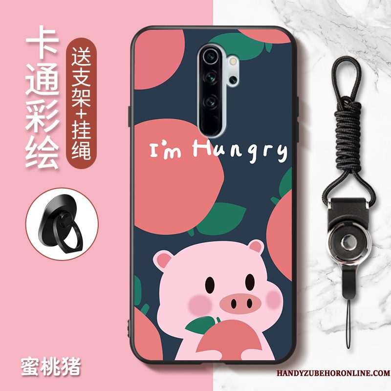 Hoesje Redmi Note 8 Pro Spotprent Telefoon Rood, Hoes Redmi Note 8 Pro Mooie Anti-fall