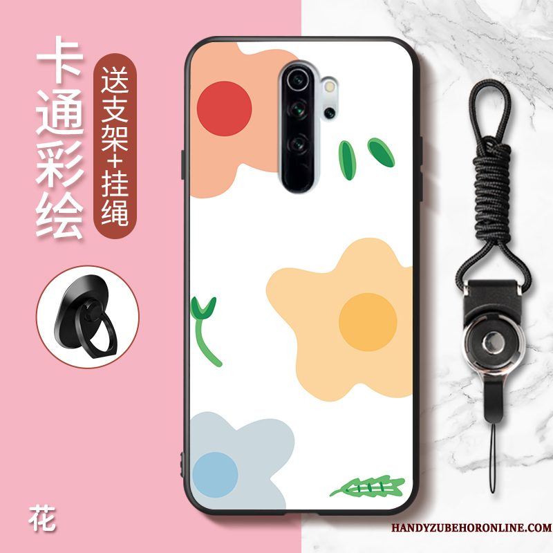 Hoesje Redmi Note 8 Pro Spotprent Telefoon Rood, Hoes Redmi Note 8 Pro Mooie Anti-fall