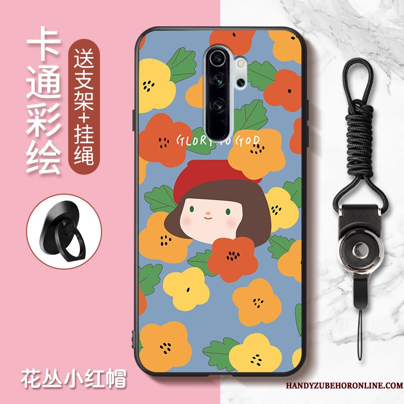 Hoesje Redmi Note 8 Pro Spotprent Telefoon Rood, Hoes Redmi Note 8 Pro Mooie Anti-fall