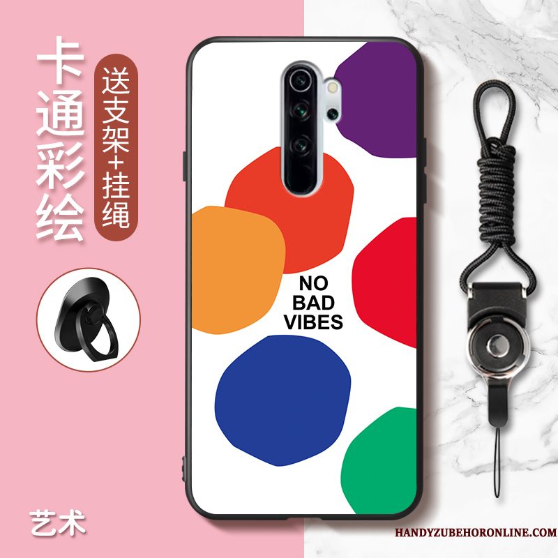 Hoesje Redmi Note 8 Pro Spotprent Telefoon Rood, Hoes Redmi Note 8 Pro Mooie Anti-fall