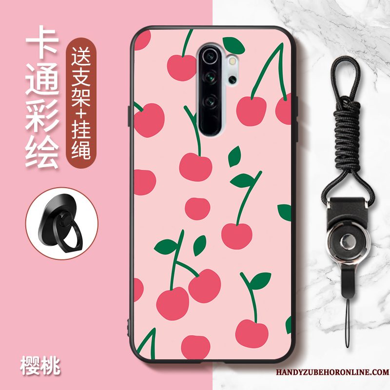 Hoesje Redmi Note 8 Pro Spotprent Telefoon Rood, Hoes Redmi Note 8 Pro Mooie Anti-fall