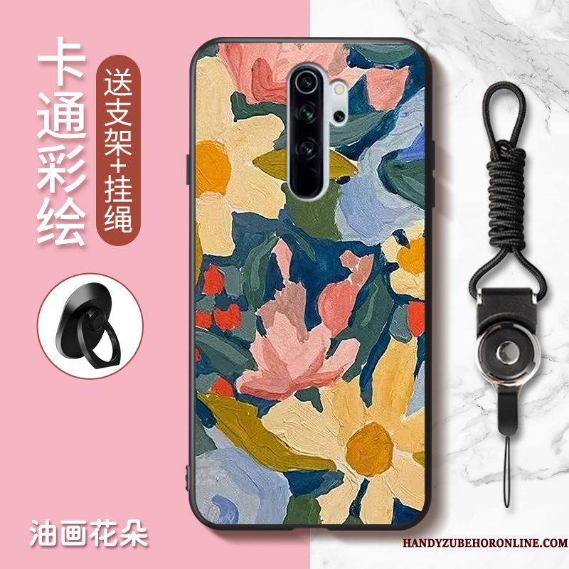 Hoesje Redmi Note 8 Pro Spotprent Telefoon Rood, Hoes Redmi Note 8 Pro Mooie Anti-fall