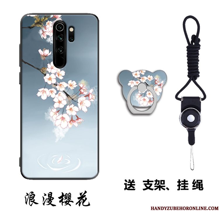 Hoesje Redmi Note 8 Pro Zacht Hanger Rood, Hoes Redmi Note 8 Pro Ondersteuning Telefoon Mini