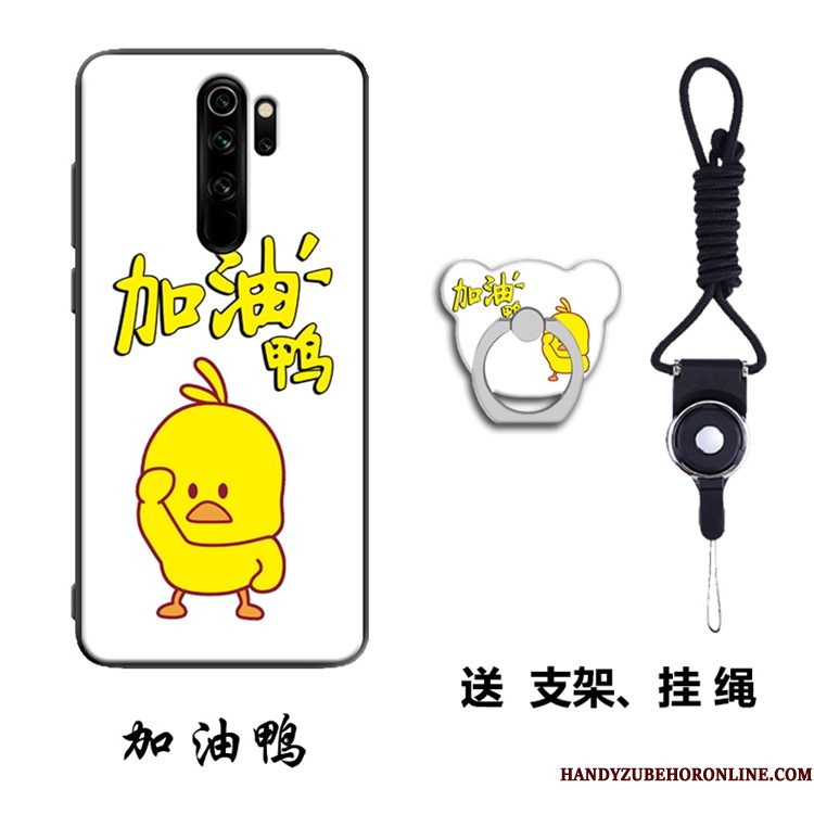 Hoesje Redmi Note 8 Pro Zacht Hanger Rood, Hoes Redmi Note 8 Pro Ondersteuning Telefoon Mini