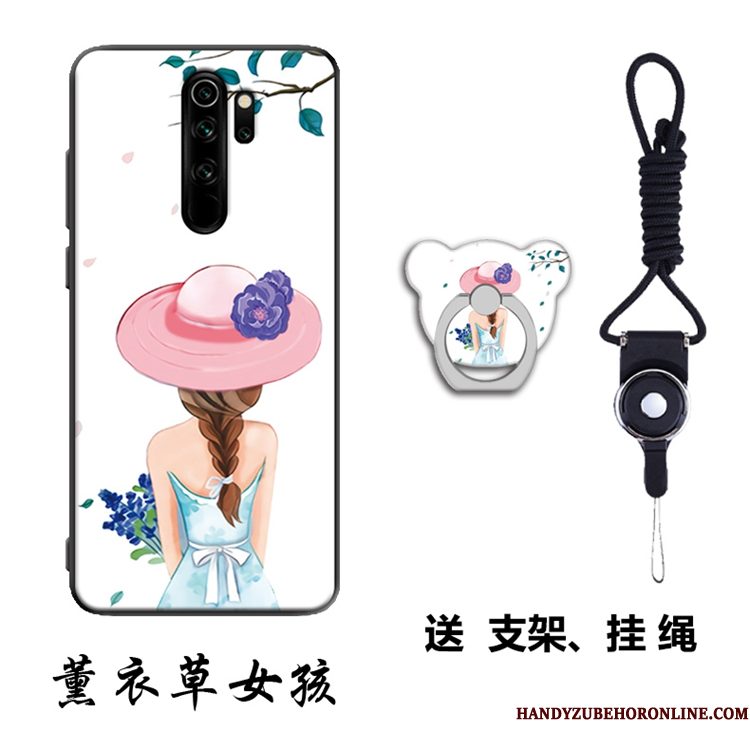 Hoesje Redmi Note 8 Pro Zacht Hanger Rood, Hoes Redmi Note 8 Pro Ondersteuning Telefoon Mini