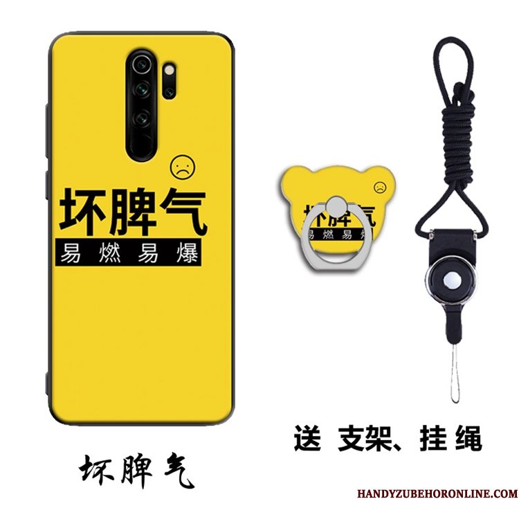 Hoesje Redmi Note 8 Pro Zacht Hanger Rood, Hoes Redmi Note 8 Pro Ondersteuning Telefoon Mini