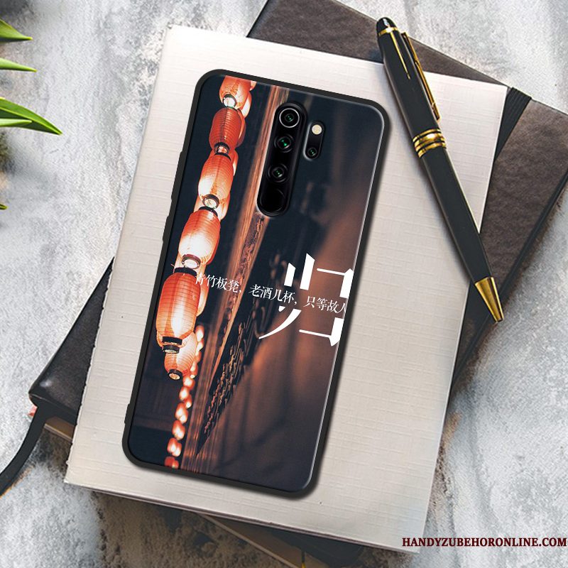 Hoesje Redmi Note 8 Pro Zacht Rijkdom Anti-fall, Hoes Redmi Note 8 Pro Scheppend Roodtelefoon