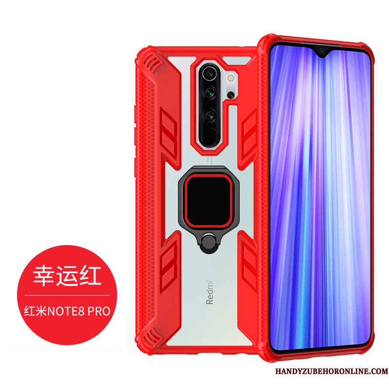 Hoesje Redmi Note 8 Pro Zakken Mini Magnetisch, Hoes Redmi Note 8 Pro Zacht Diepe Kleurtelefoon