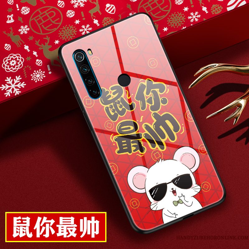 Hoesje Redmi Note 8t Bescherming Nieuwtelefoon, Hoes Redmi Note 8t Zakken Rood Lovers