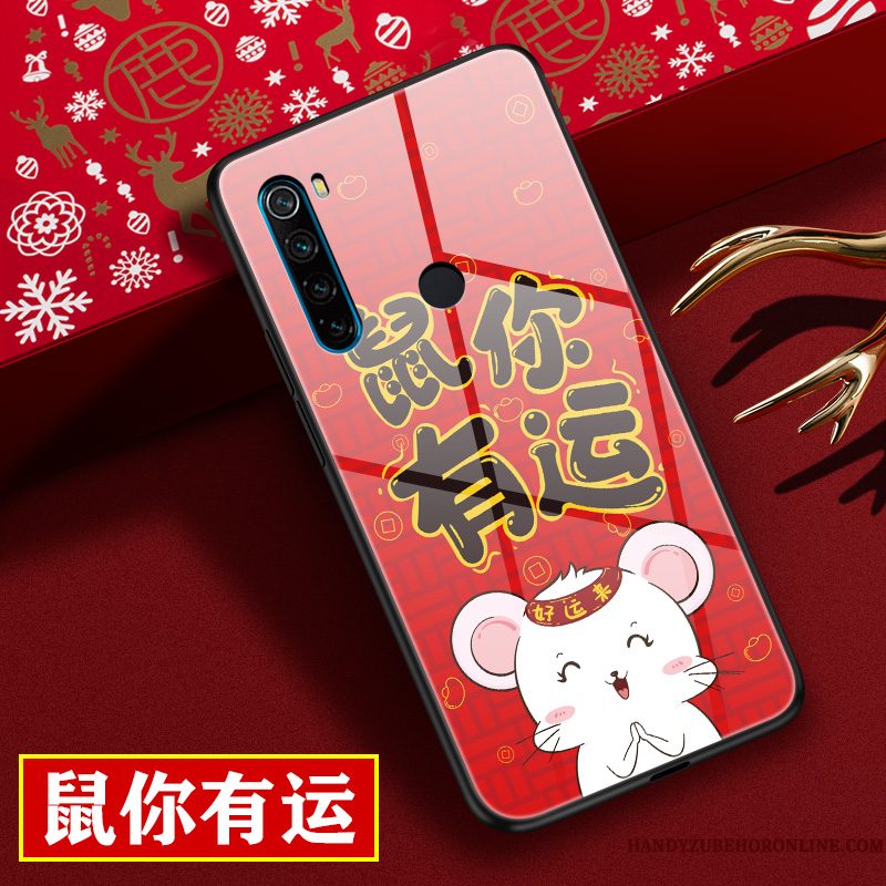 Hoesje Redmi Note 8t Bescherming Nieuwtelefoon, Hoes Redmi Note 8t Zakken Rood Lovers