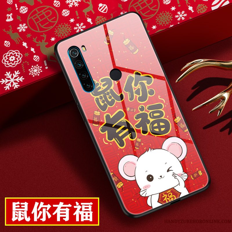 Hoesje Redmi Note 8t Bescherming Nieuwtelefoon, Hoes Redmi Note 8t Zakken Rood Lovers