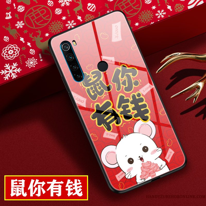 Hoesje Redmi Note 8t Bescherming Nieuwtelefoon, Hoes Redmi Note 8t Zakken Rood Lovers