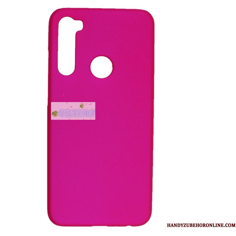 Hoesje Redmi Note 8t Bescherming Schrobben Zwart, Hoes Redmi Note 8t Hardtelefoon