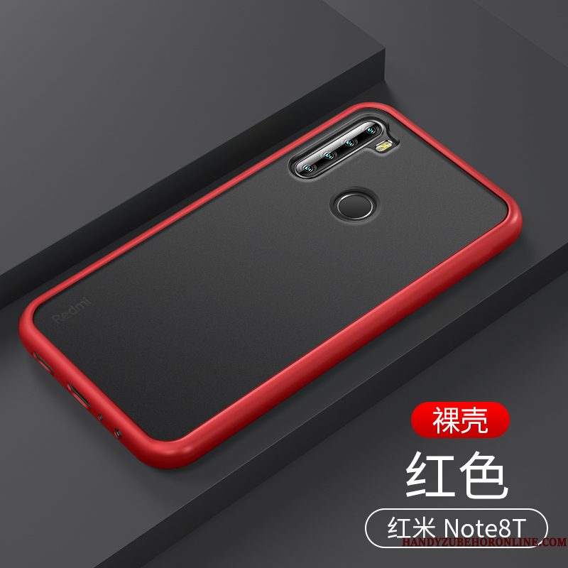 Hoesje Redmi Note 8t Siliconen Anti-fall Doorzichtig, Hoes Redmi Note 8t Schrobben Wit