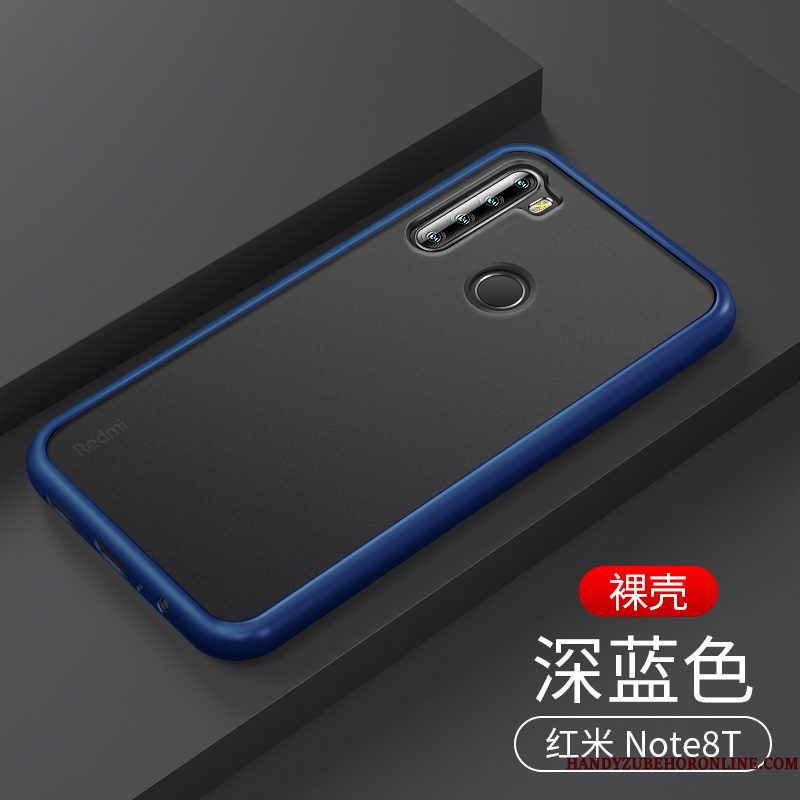 Hoesje Redmi Note 8t Siliconen Anti-fall Doorzichtig, Hoes Redmi Note 8t Schrobben Wit